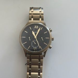 Fossil-Fenmore Midsize Multifunction Gold-Tone Stainless Steel Watch